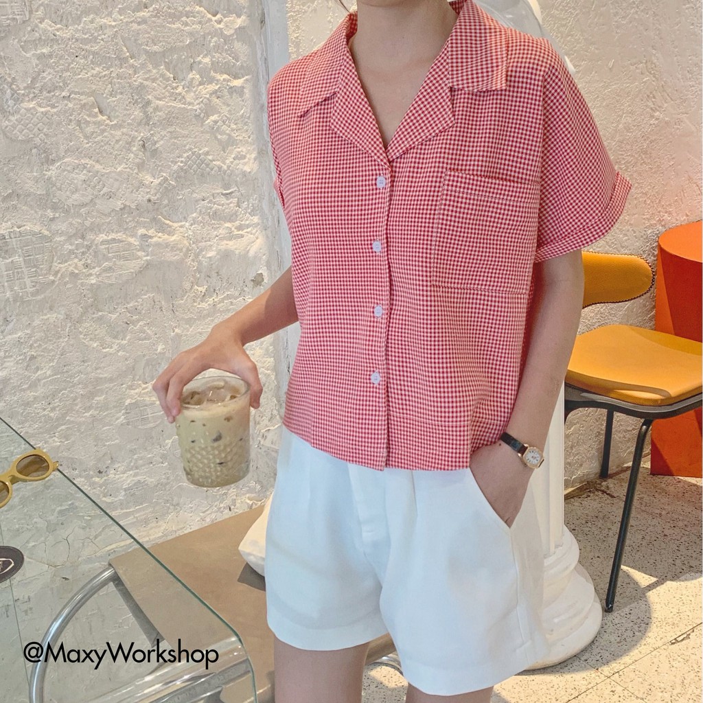 Quần short trắng năng động white short Maxy Workshop