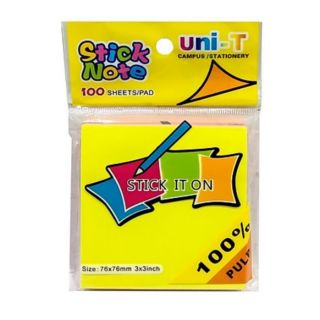 Giấy note dạ quang 5 mầu UNI -T