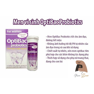 [GIÁ LẺ NHƯ GIÁ BUÔN] Men Vi Sinh Optibac Tím 30-90 viên