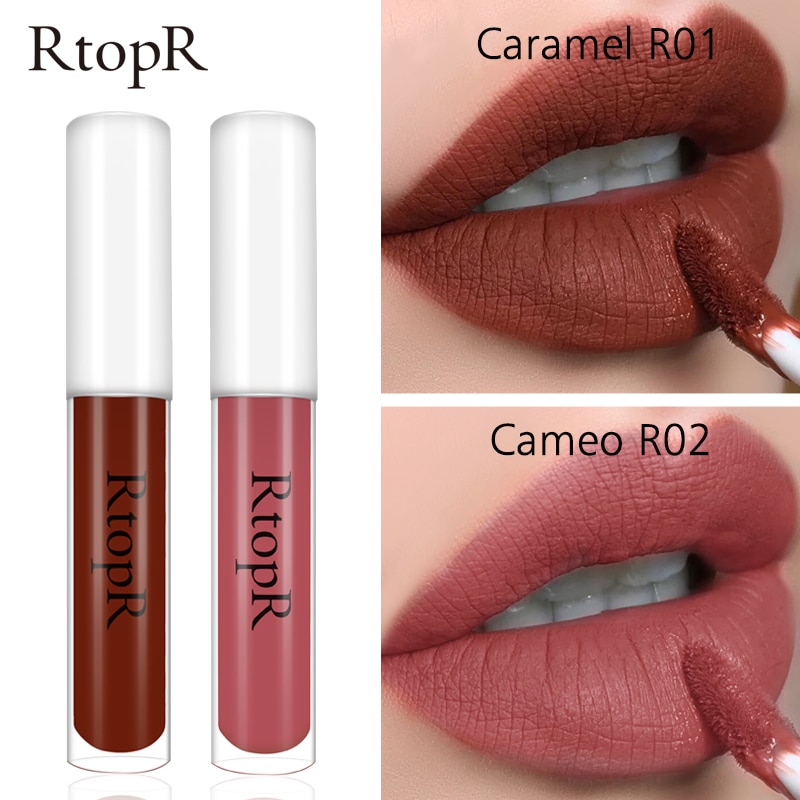 RtopR Lip Makeup Non-stick Cup Lipstick Lasting Moisturizing Cosmetic Matte Lip Glaze Waterproof Lip Gloss | BigBuy360 - bigbuy360.vn