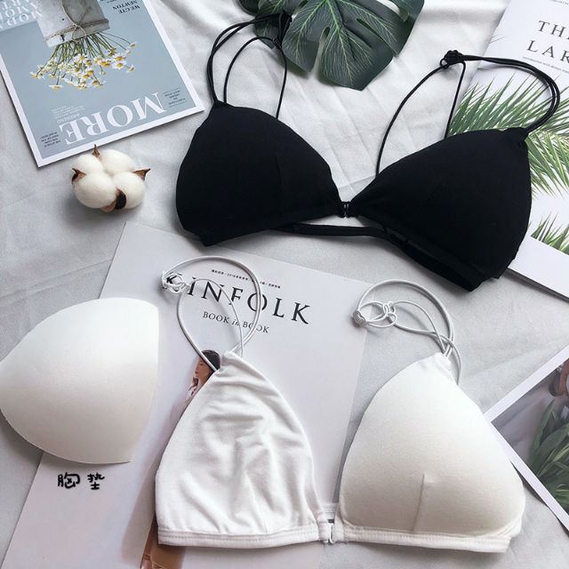 Áo bra cotton Dây mảnh thon gọn TÔN DÁNG XINH