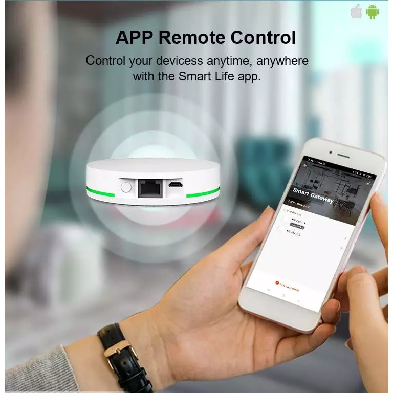 Bộ điều khiển trung tâm nhà thông minh Tuya Zigbee Hub (Tuya, SmartLife App)