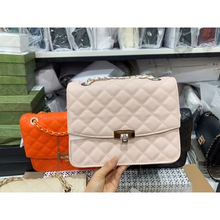 Túi ô trám da hạt mẫu mới sz 24cm ( ib shop chọn màu)