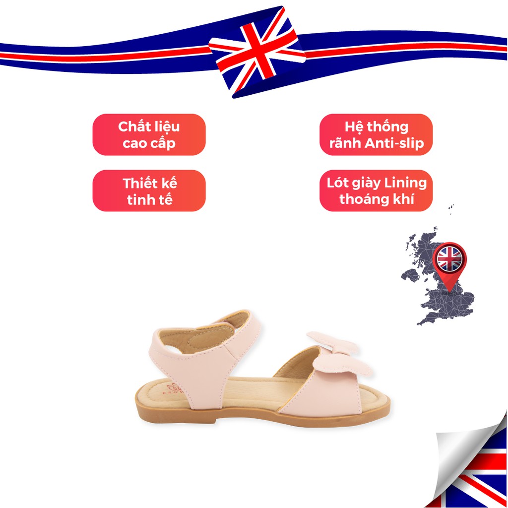 Xăng đan Bé Gái Crown Space UK Princes Sandals Trẻ Em Cao Cấp CRUK7026