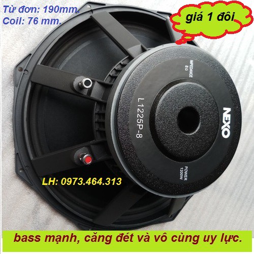 LOA BASS 40 NEXO NHẬP KHẨU TỪ 190 COIL 76 - GIÁ 1 CẶP