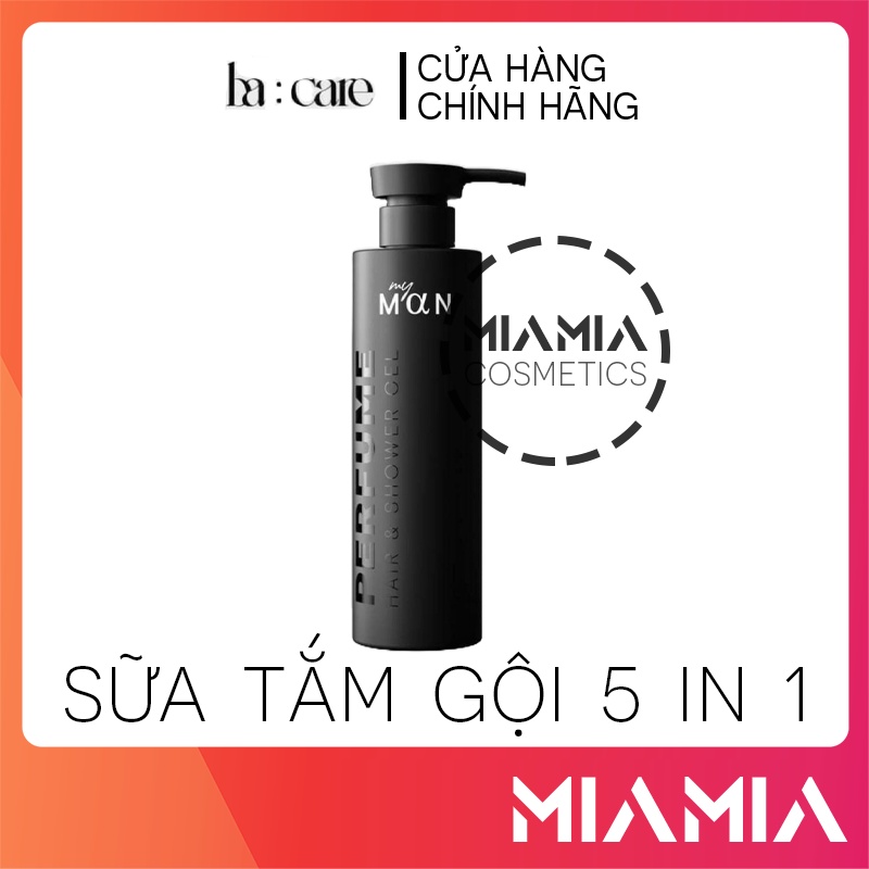 Sữa Tắm Gội My Man 5 In 1 Ba:Care - Sữa Tắm Gội Dành Cho Nam My Man Ca Sĩ Bảo Anh