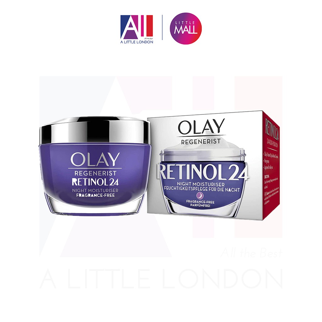 [TOP 1 SHOPEE] Kem dưỡng đêm chống lão hoá mạnh Olay Regenerist Retinol 24 Night Moisturiser 50ml (Bill Anh)