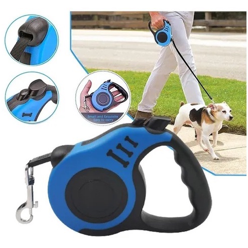 Dây Dắt Thú Cưng Đi Dạo Rút Gọn Linh Hoạt Dài 3/5M