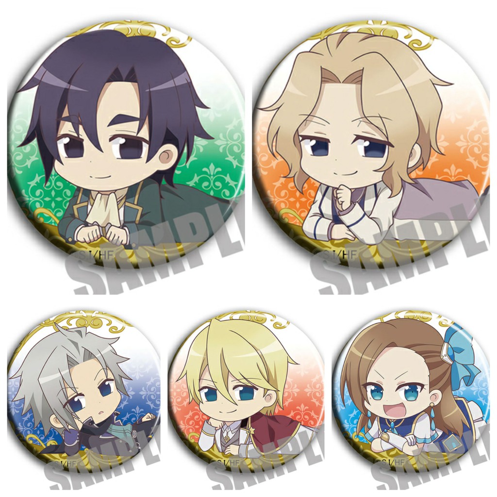 Huy hiệu IN HÌNH Chuyển sinh trở thành tiểu thư độc ác chỉ toàn Flag hủy diệt trong otome game anime chibi