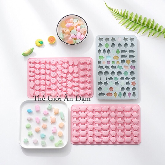 Khuôn Kẹo Dẻo Silicon PASTEL ( Nhiều hình)