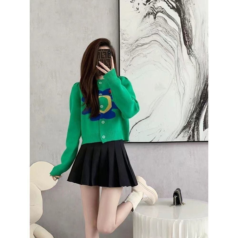 Áo Khoác Cardigan Họa Tiết Thêu Hoa Xinh Xắn Thời Trang Dành Cho Nữ  tao bao