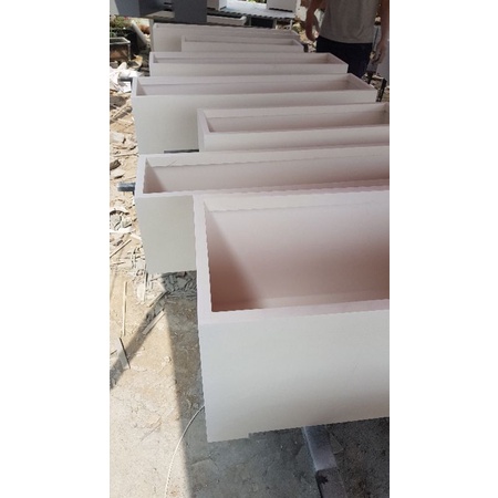 Chậu 80x20x20 Chân liền composite cao cấp có bo viền không kẻ sắc nét 0338 073 163