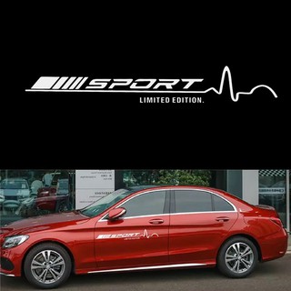 Tem dán cửa xe ô tô Sport (trắng)