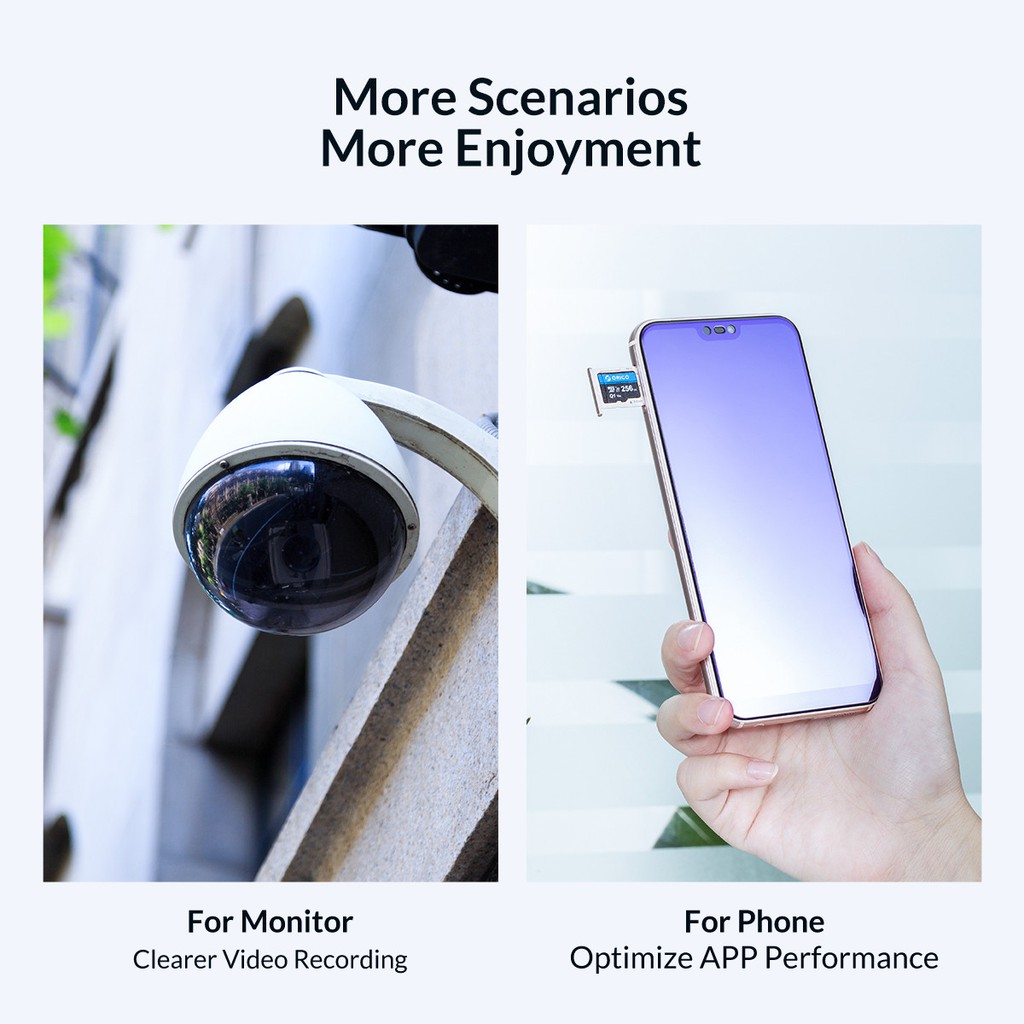Thẻ nhớ TF ORICO MSQ1-32GB-BP mini 8GB 16GB 32GB 256GB 128GB 64GB 80Mb/s Class 10 cho máy bay điều khiển từ xa