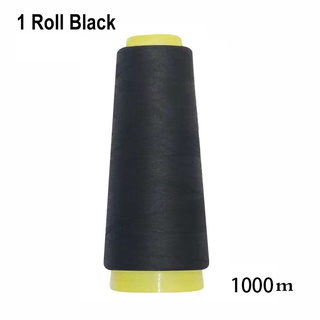 Cuộn Chỉ May 500-3000m Làm Từ Polyester Màu Trắng Đen&amp;Máy May