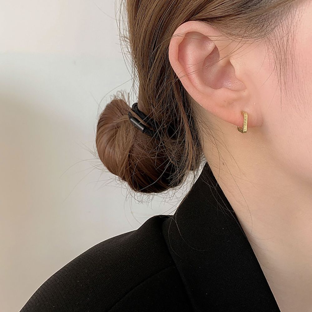 Bộ 3 đôi bông tai hình chữ C phong cách Hàn Quốc thời trang cho nữ