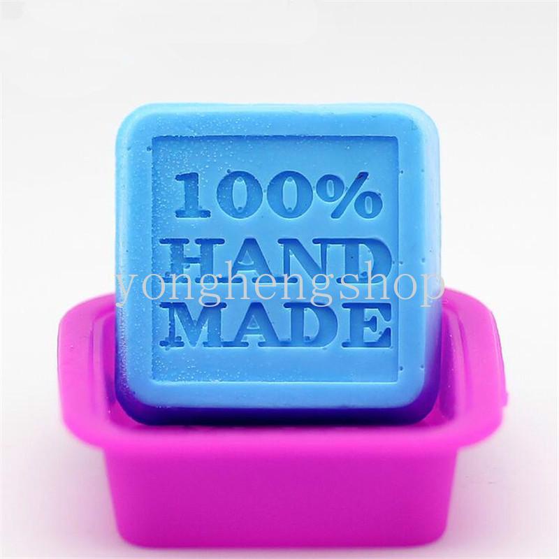 Khuôn Silicone Tạo Hình Làm Xà Phòng/Bánh Kẹo Hình Vuông 3D Handmade DIY
