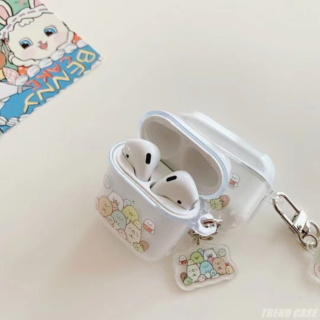 Vỏ Đựng Bảo Vệ Hộp Sạc Tai Nghe Airpods 1 / 2 / 3 Hình Sumikko Gurashi