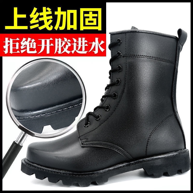 Ủng Martin Bằng Da Bò Cổ Cao Đế Thép Thời Trang Cho Nam