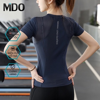 Áo tập yoga nữ tay ngắn Mido A38, kiểu áo tập Gym nữ , Yoga, Zumba chất liệu siêu co giãn 4 chiều, thoáng mát