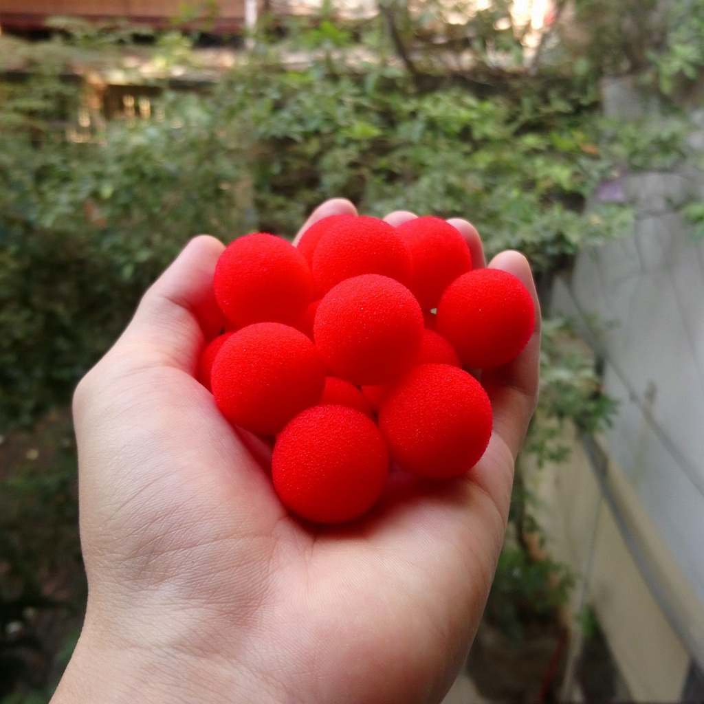 Quả Bóng Ảo Thuật Mút Xốp Đỏ - Sponge Ball  Magic Trick