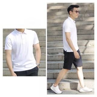 Áo thun cá sấu nam màu trắng cao cấp
