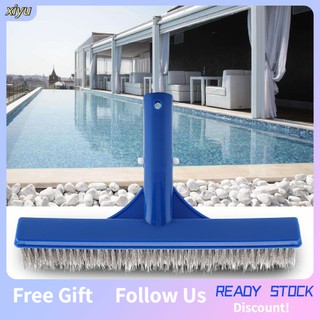 Xiyushop Bàn chải bảo vệ hồ bơi 25.4cm bằng thép chuyên nghiệp