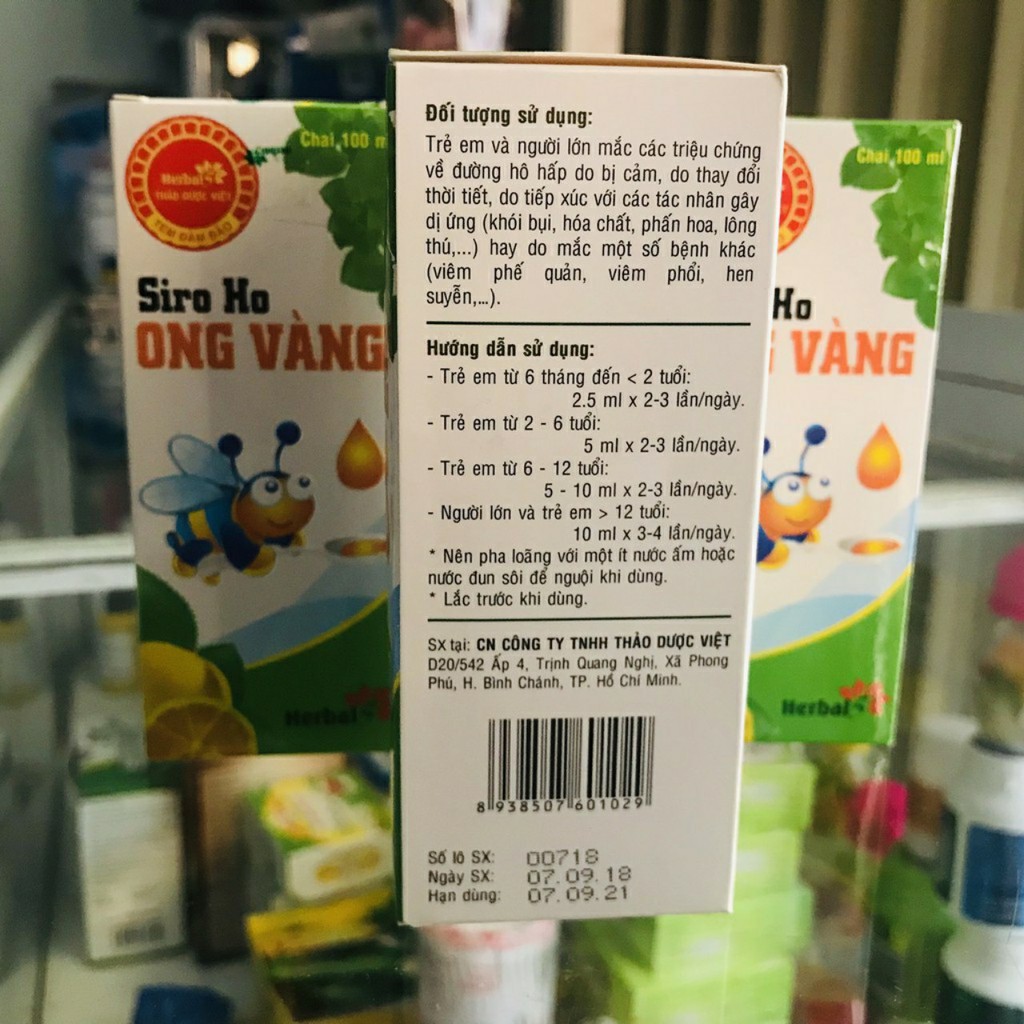 ✅(CHÍNH HÃNG) SIRO ONG VÀNG (CHAI 100ML)