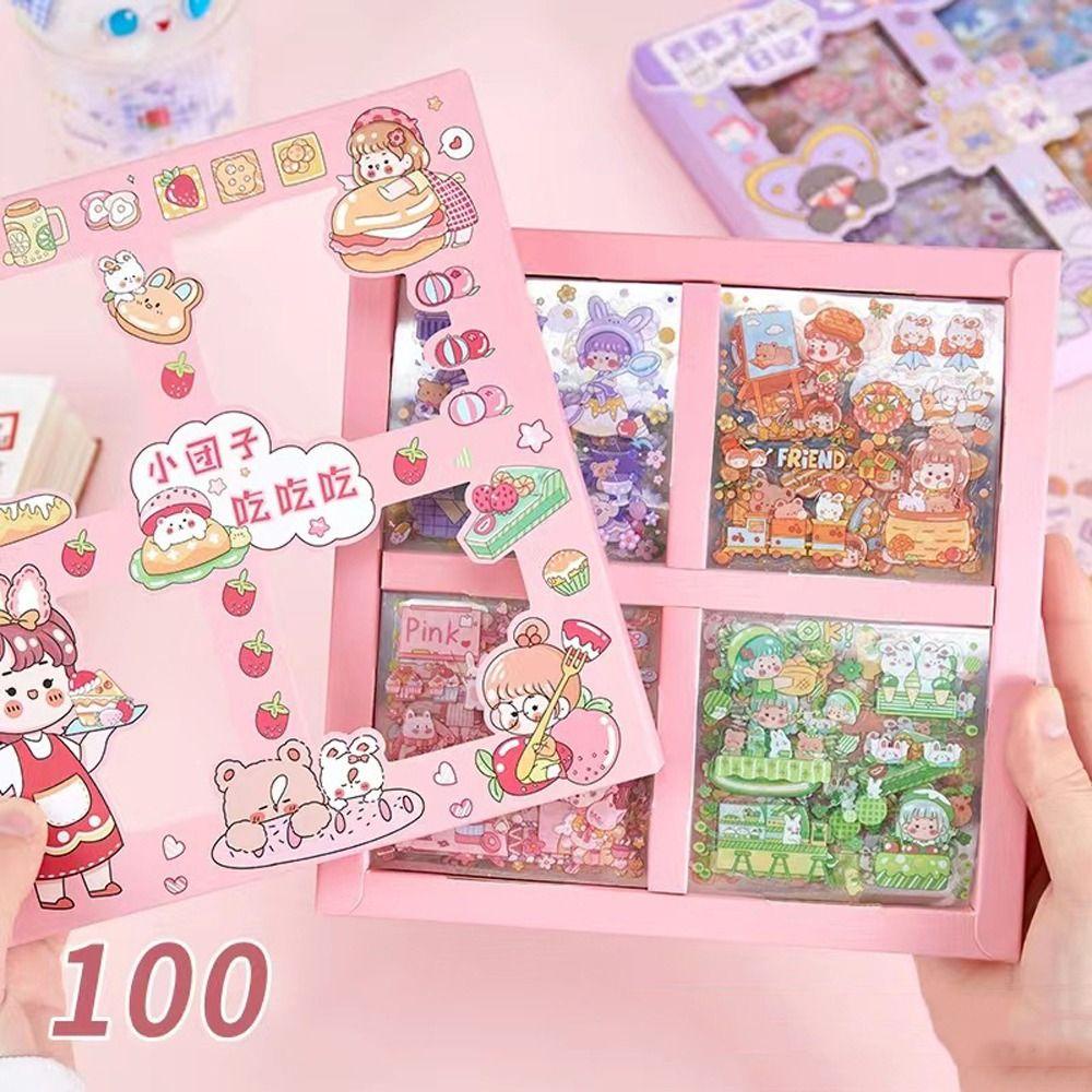 AUGUSTINA Đề Can Tự Dính DIY Họa Tiết Hán Phục Trang Trí Trường Học / Văn Phòng