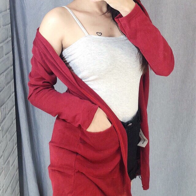 Áo khoát form dài cardigan [ sp bán chạy nhất năm 2021 - CAROTSHOP
