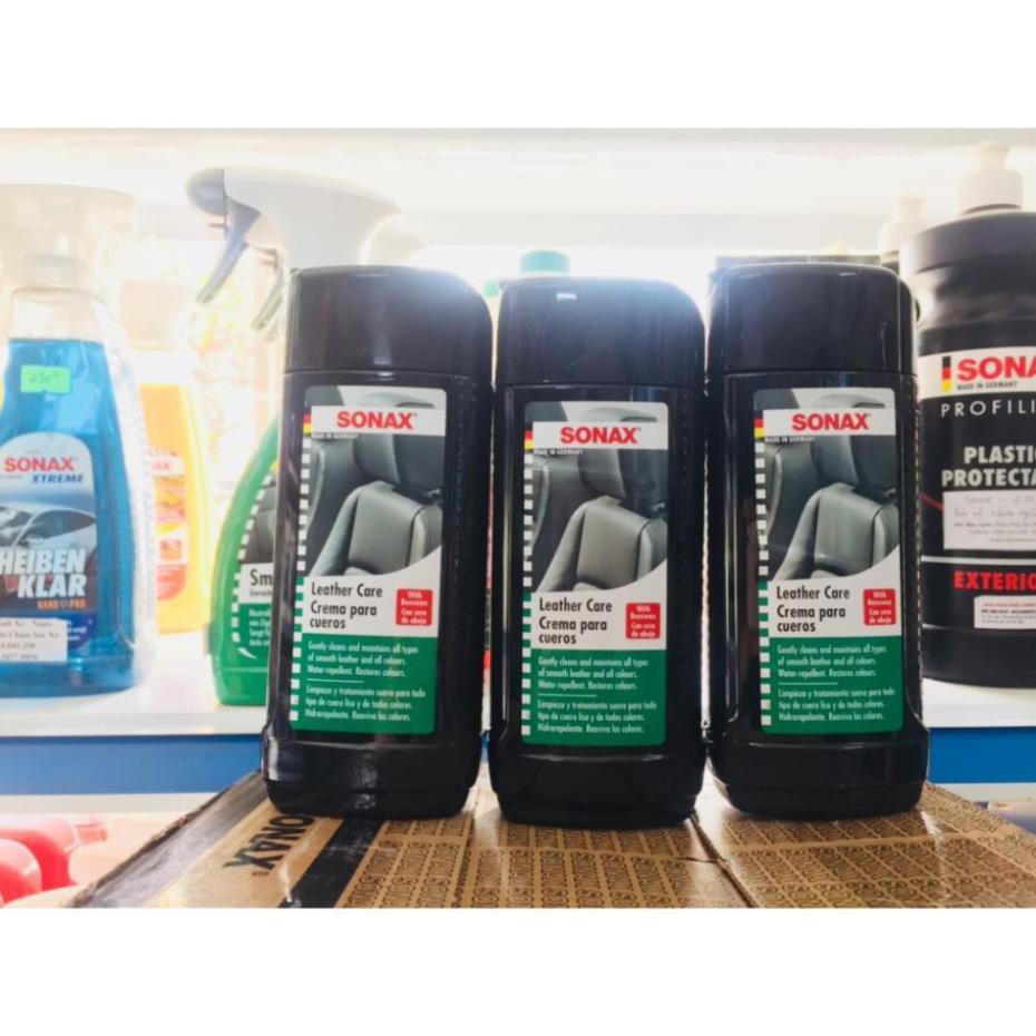 Sonax - Kem bảo dưỡng ghế da, bảo vệ da Sonax 291141- 250ml, chăm sóc nội thất xe chuyên nghiệp