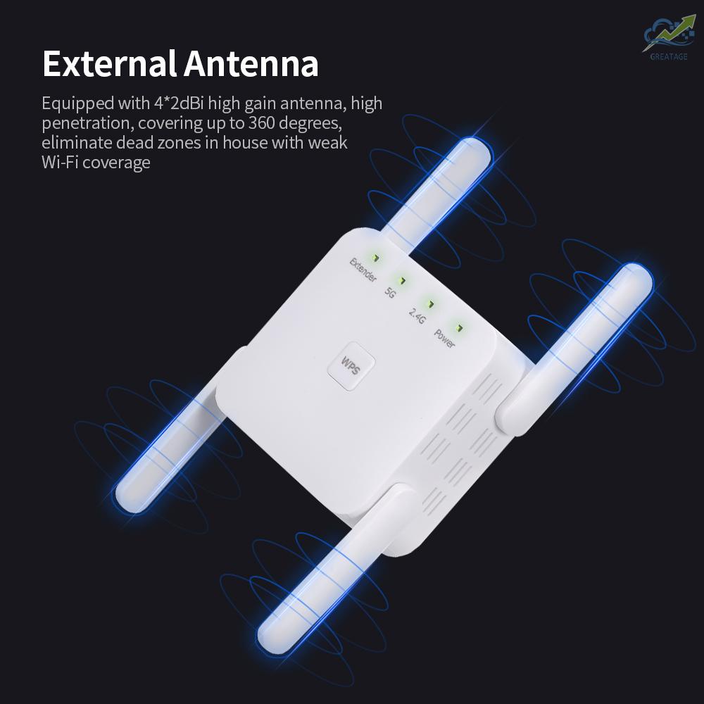 Mới Thiết Bị Khuếch Đại Tín Hiệu Wifi 1200mbps 2.4g 5g | BigBuy360 - bigbuy360.vn