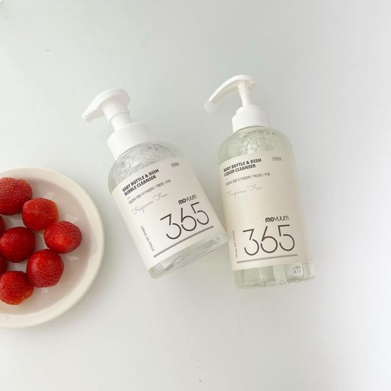 (mẫu mới)NƯỚC RỬA BÌNH SỮA MOYUUM HÀN QUỐC loại tạo bọt 500ml và loại gel 600ml