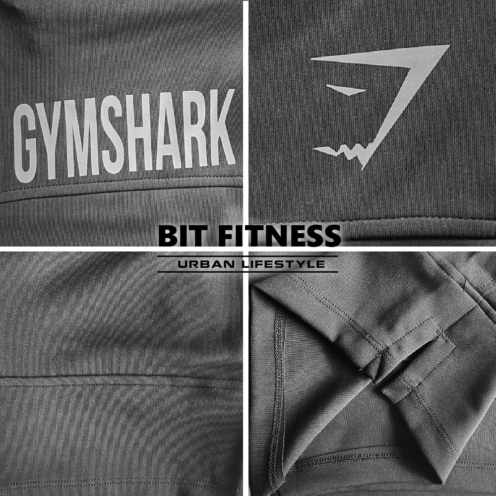 Quần short tập gym Gymshark logo phản quang, khóa chống nước - Quần đùi thể thao cao cấp - BiT Fitness Q.GS.2LG | BigBuy360 - bigbuy360.vn