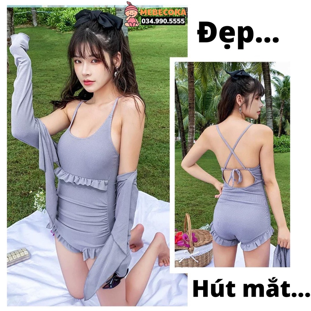 BIKINI LOẠI ĐẸP ,Bikini liền mảnh, đồ bơi liền thân sexy kèm áo mặc bơi đi biển