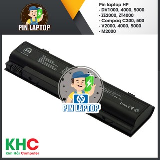 Pin laptop hp dv1000, dv4000, dv5000. ze2000, zt4000. compaq c300, c500. v2000,v4000, v5000. m2000