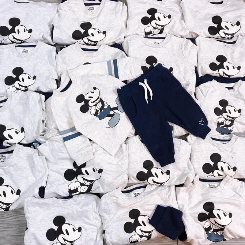 Bộ nỉ CA mickey hãng Disney dư xịn cho bé