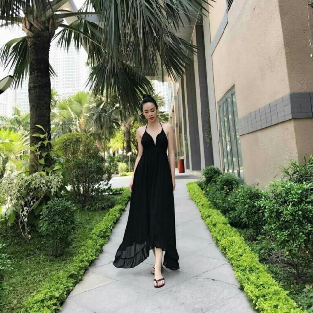 💃🤷💃Maxi hở lưng tà vát
