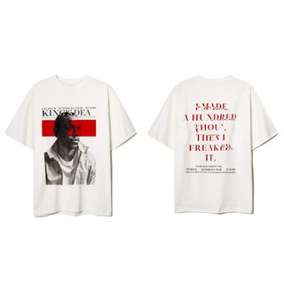 Áo thun trắng tay ngắn cổ tròn unisex KING