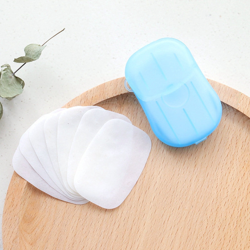 Hộp 20 tấm xà phòng giấy dùng một lần tiện lợi dành cho đi du lịch | BigBuy360 - bigbuy360.vn