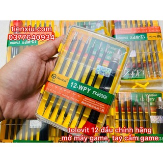 Bộ tô vít 12 đầu mở máy game tay cầm Ps2/Ps3/Ps4/Ps5/XboxOne SX có đầu hoa thị khuyết lỗ tròn giữa mở các loại ốc game