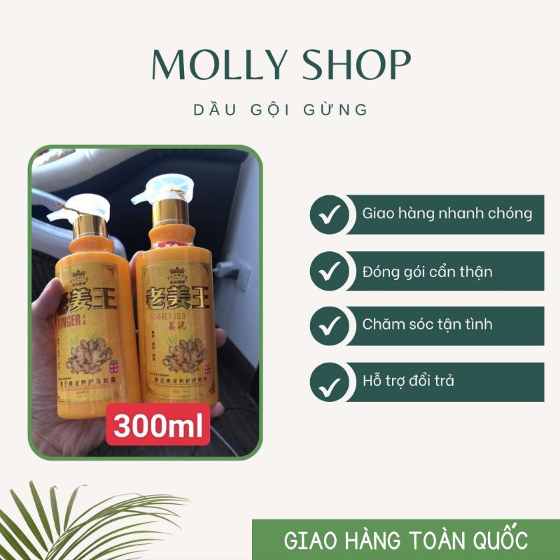 DẦU GỘI + Ủ XẢ GỪNG KÍCH THÍCH MỌC TÓC GIẢM RỤNG TÓC NGĂN NGỪA GÀU CHĂM SÓC TÓC DƯỠNG SINH