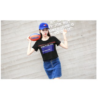 Áo thun nữ croptop dare style thời trang nhiều màu