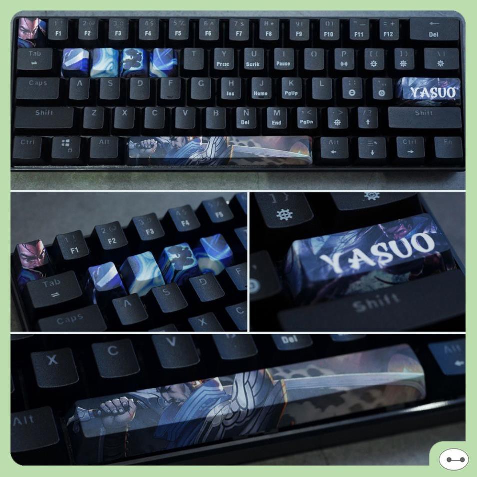 SET KEYCAP SKILL TƯỚNG LOL ĐỘC QUYỀN Q-W-E-R-ENTER-ESC-SPACE