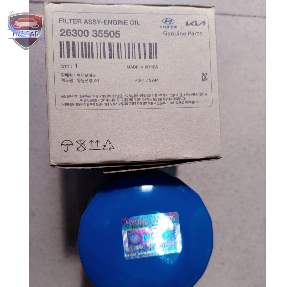 Lọc nhớt, lọc dầu động cơ xe Getz, Santafe, Starex, Elantra, Avante, Tucson, K3, Forte, Cerato, Rio chính hãng