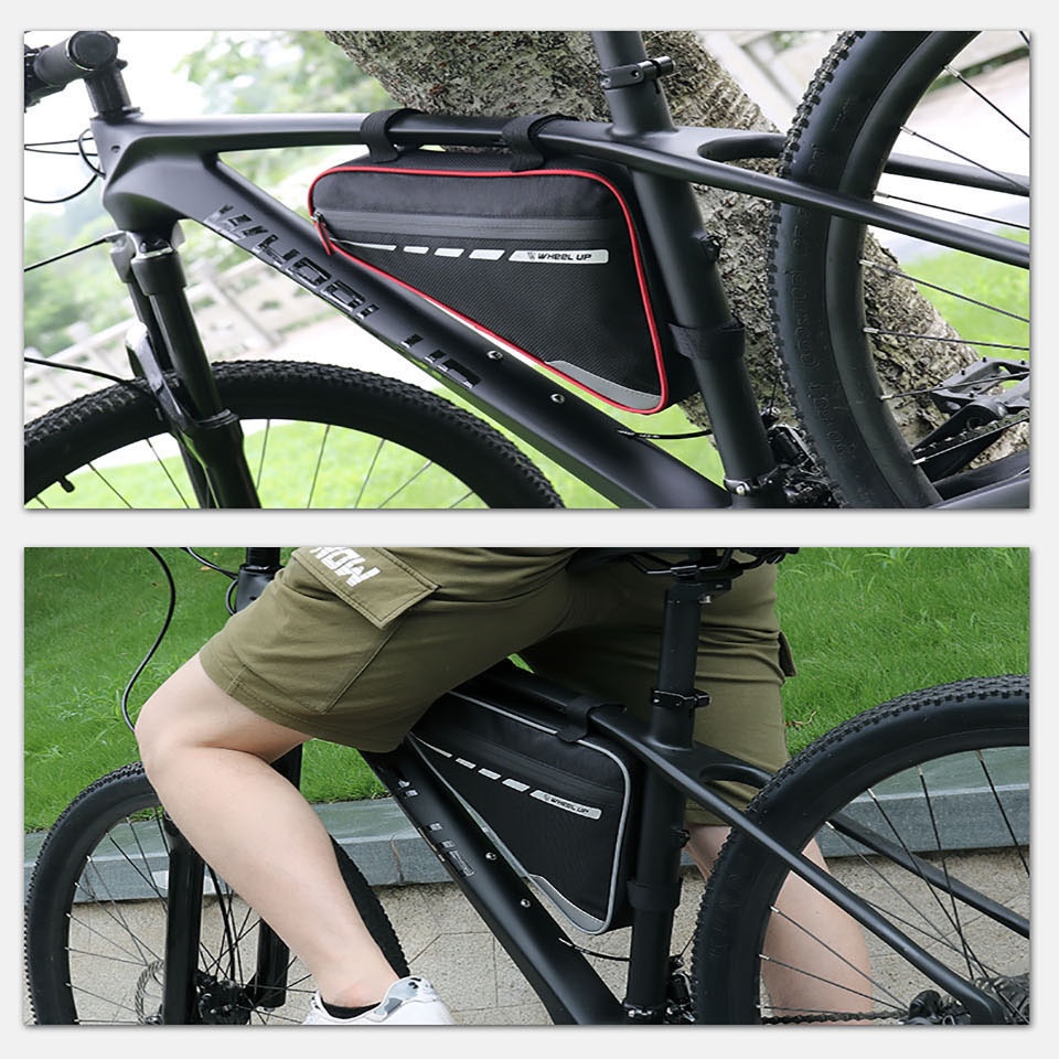 GTUBIKE Túi Đựng Đồ Hình Tam Giác Bằng PVC Chống Nước Phản Quang Gắn Ghi Đông Xe Đạp