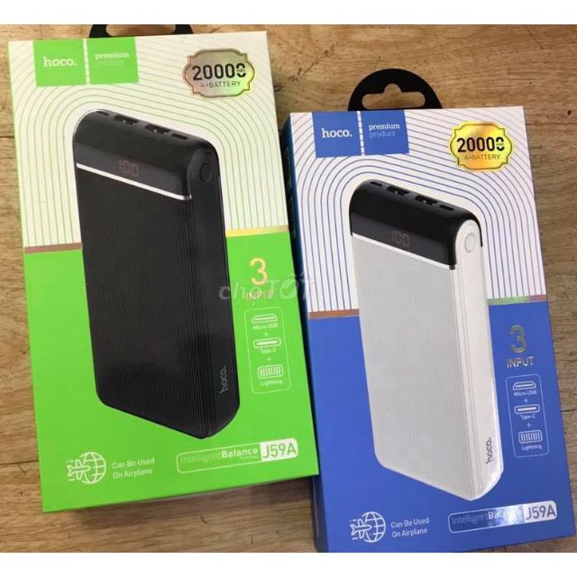 Pin Sạc dự phòng hoco J59A 20000 mAh chính hãng