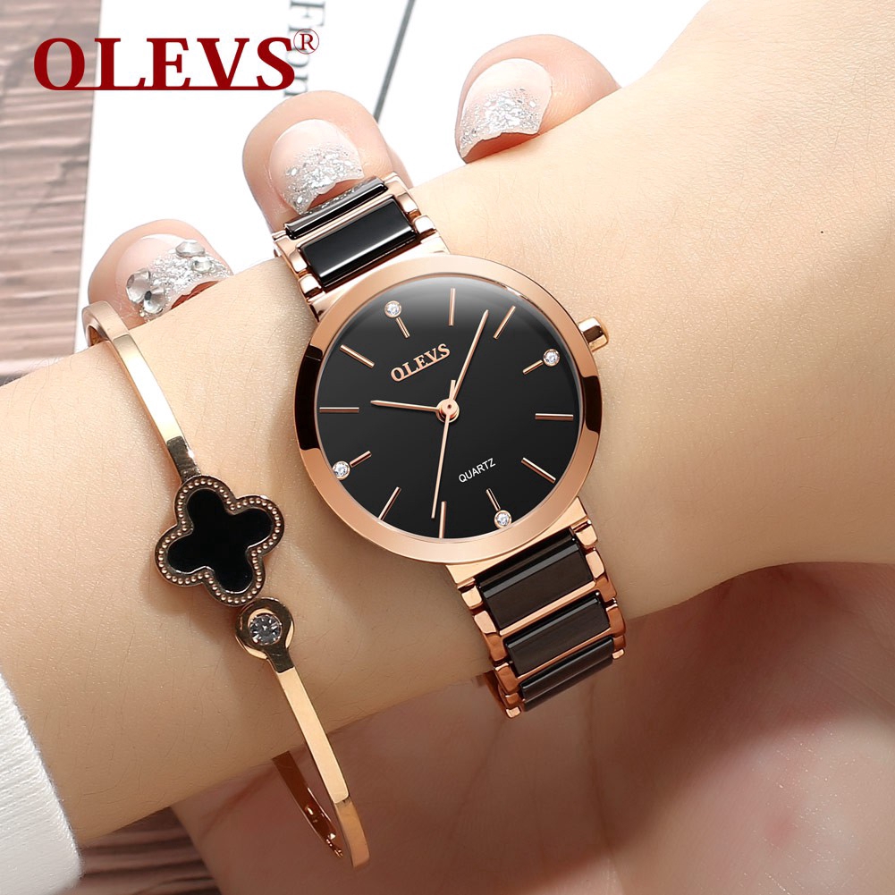 Đồng hồ mặt tròn OLEVS 5877 nữ phong cách thời trang