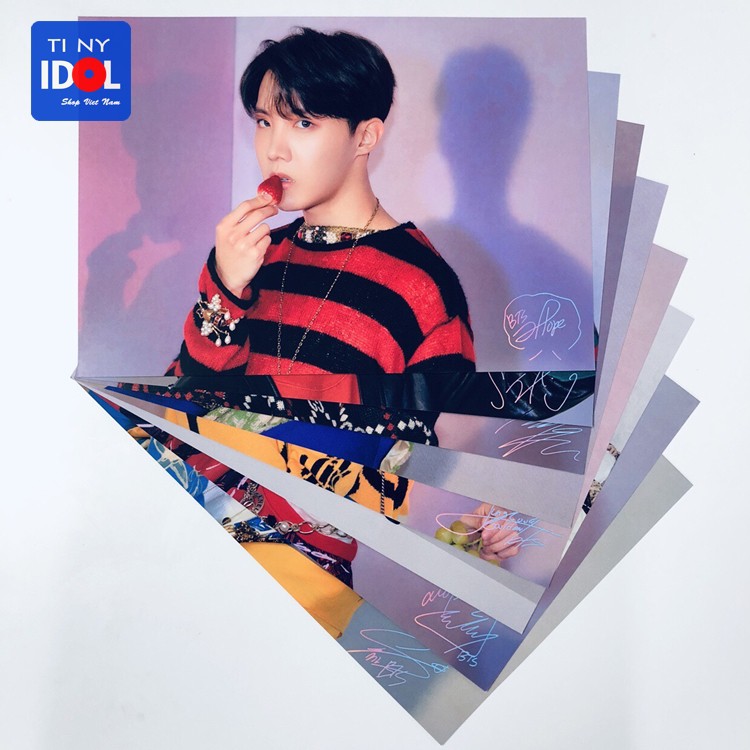 Poster BTS A4 2019 Map Of The Soul: Persona Ver 4 8T Chữ Ký