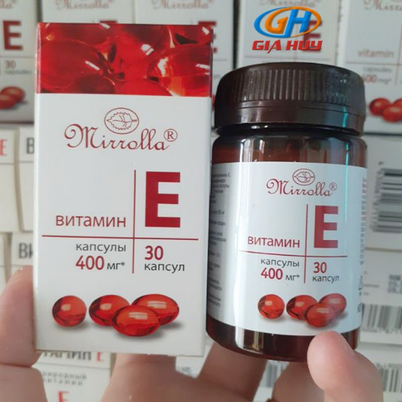 (Chuẩn Auth) VITAMIN E Đỏ Nga 400 IU Dạng Lọ nhựa 30 viên